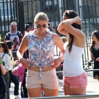 Bunch of candid babes in public in shorts 2968908@N22_9593652746_Greenwich Girls.jpg