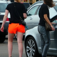 Bunch of candid babes in public in shorts 3096572@N22_47939993791_Local candid ladies.jpg