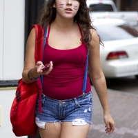 Bunch of candid babes in public in shorts 19953384@N00_7576821670_Hello Kitty girl.jpg