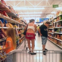 Bunch of candid babes in public in shorts 26733899@N00_3335019270_Mom embarassing her family at the supermarket.jpg