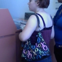 Bunch of candid babes in public in shorts 26733899@N00_3790511128_too much bra, not enough shirt.jpg