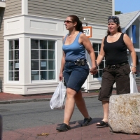 Bunch of candid babes in public in shorts 26773650@N00_250167498_Young couple @ P-town.jpg