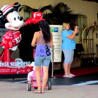 Bunch of candid babes in public in shorts 39527581@N07_4979610923_Keep Off - Mickey in Hollywood.jpg