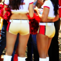 Bunch of candid babes in public in shorts 68843468@N04_7168448379_golden girls.jpg