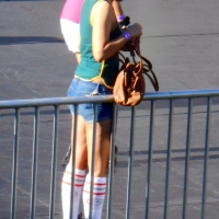 Bunch of candid babes in public in shorts 68843468@N04_8091683560_roller city.jpg