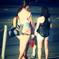 Bunch of candid babes in public in shorts 68843468@N04_27929343362_stars and stripes.jpg