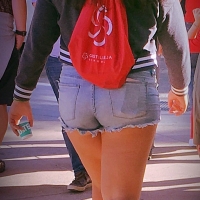 Bunch of candid babes in public in shorts 68843468@N04_35141326463_denim shorts.jpg