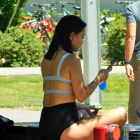 Bunch of candid babes in public in shorts 68843468@N04_35288560681_straps.jpg