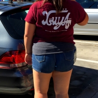 Bunch of candid babes in public in shorts 68843468@N04_39570656421_denim shorts.jpg