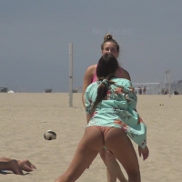 Volleyball babe with an incredible ass
