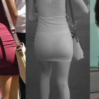 Sexy Puerto Rican in tight dress