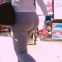 Phat ass in tight pants