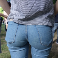Candid girls in jeans and pants