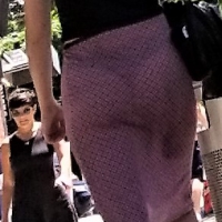 Girl in see through dress