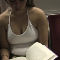 Train girl with nice tits