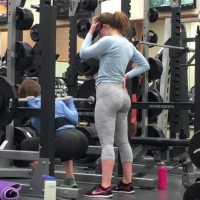 Two sexy gym asses in leggings
