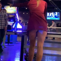 Ping pong babe upskirt