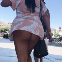 Windy day upskirt