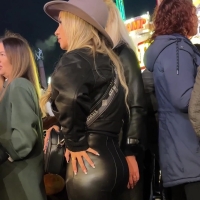 Hot ass candid blonde milf with a sweet ass in tight wetlook pleather pants at the fair Lloyd goes Fair (Contest Edition) Wetlook Milf.mp4-2023-04-19-16h16m17s155.jpg