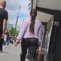 Candid sexy girl out with her man in shiny black leggings with a nice ass Walking.mp4-2023-04-19-17h08m56s926.jpg
