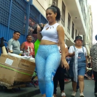 Candid sexy thick Latina babe with a big booty in blue leggings a big woman.mp4-2023-04-21-14h56m32s874.jpg