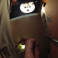 Girl changing and nude on hidden camera in the bedroom Girl changing on hidden camera