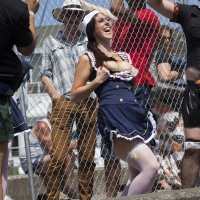 Girl in sailor costume flashes her tits quickly Sailor girl flashes her tits