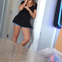 Bar waitresses working in short shorts Bar waitresses in shorts