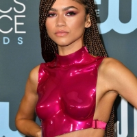 Zendaya at the 2020 Critics Choice Awards in pink outfit molding her boobs 18.jpg
