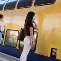 White jeans beauty