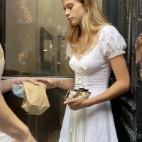 Beautiful blonde upskirt