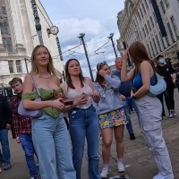 Two girls with clevage