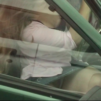Quick upskirt showing pussy