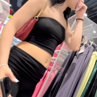 Candid tattooed braless brunette girl showing pokies while shoe shopping IMG_9515.jpeg.e6f26b9dec44f45c27db95e55d6f8600.jpeg