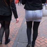 Tight skirt booty