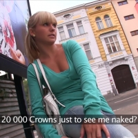 Hot blonde has car sex