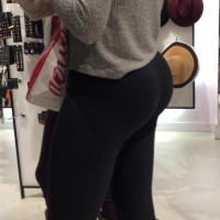 Amazing teen bubble butt in leg...