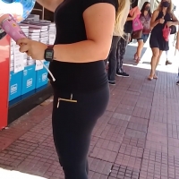Latina milf in see through leggings (part 1)