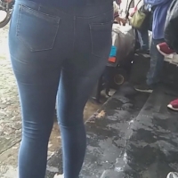 Tight Latina ass in jeans