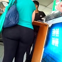 Fat ass in leggings