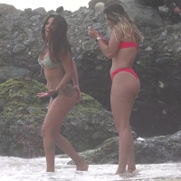 Two sexy friends on the beach (original)