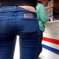 Hot girl with a nice skinny ass in tight jeans Nice skinny ass in jeans