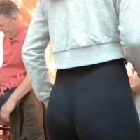 Pigtails babe with a booty