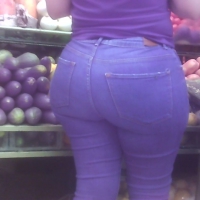 Thick girl with a fat ass in tight jeans Thick girl in tight jeans