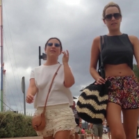 Bouncy braless tits