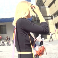 Cute braless blonde