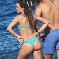 Teal beach booty
