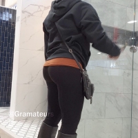 Black booty in leggings (1080p)