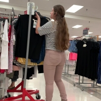 Two booties in jeans and leggings