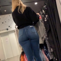 Big booty blonde employee